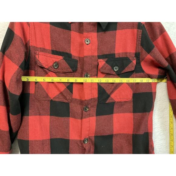 Highland Originals Shirt Mens Medium Fleece Lined Flannel Buffalo Plaid - Picture 5 of 7